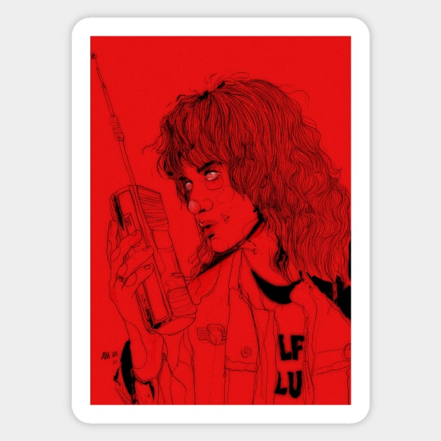 Eddie Munson Stranger Things Sticker by annijyn